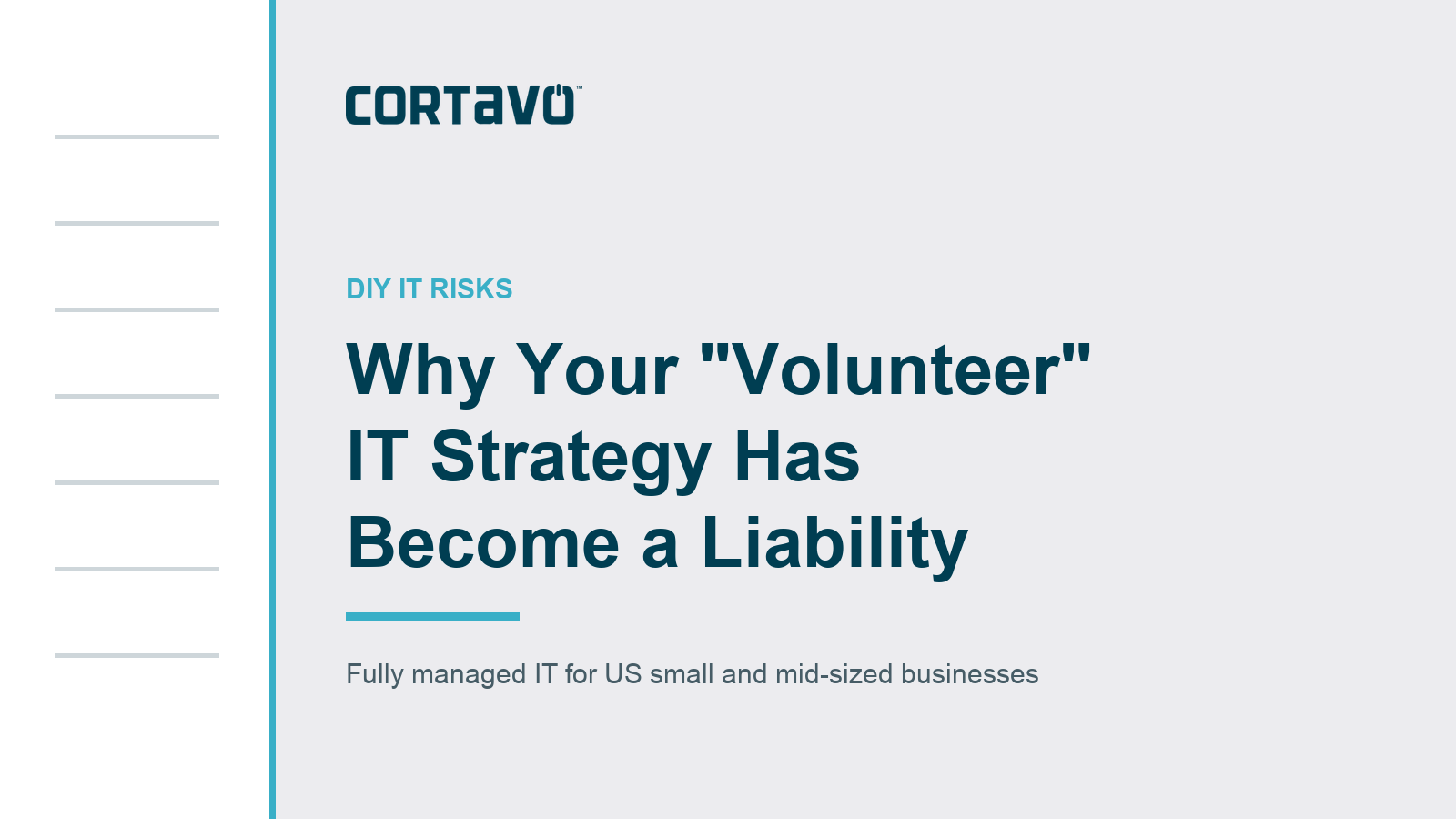 Why Your "Volunteer" IT Strategy Has Become a Liability