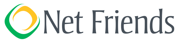 The logo of Net Friends.
