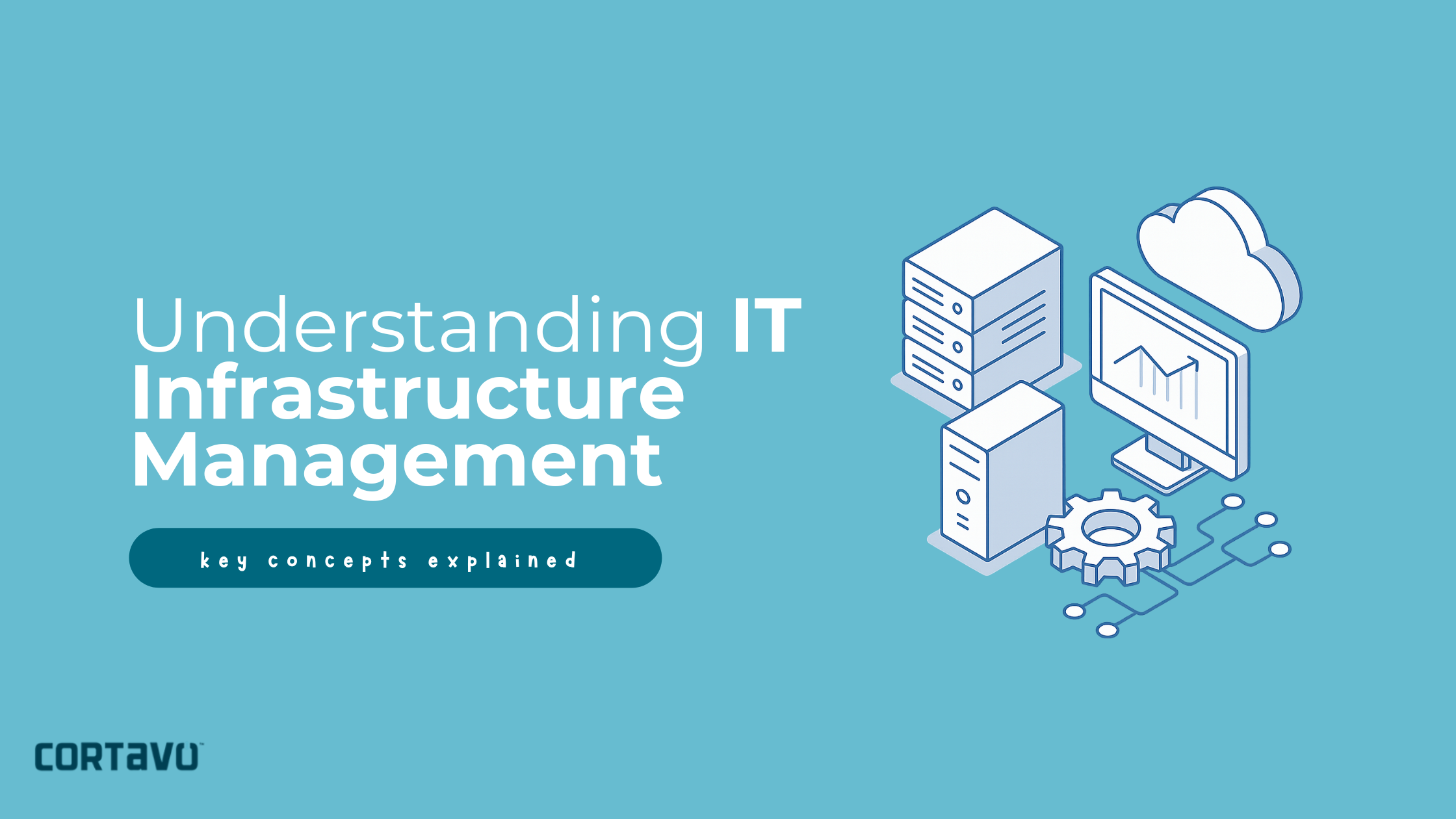 Illustrative blog cover for understanding IT infrastructure management.