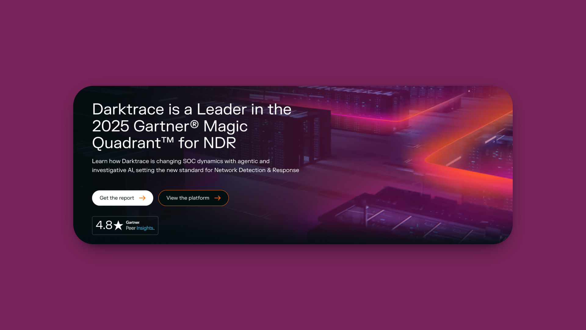 Darktrace's Homepage
