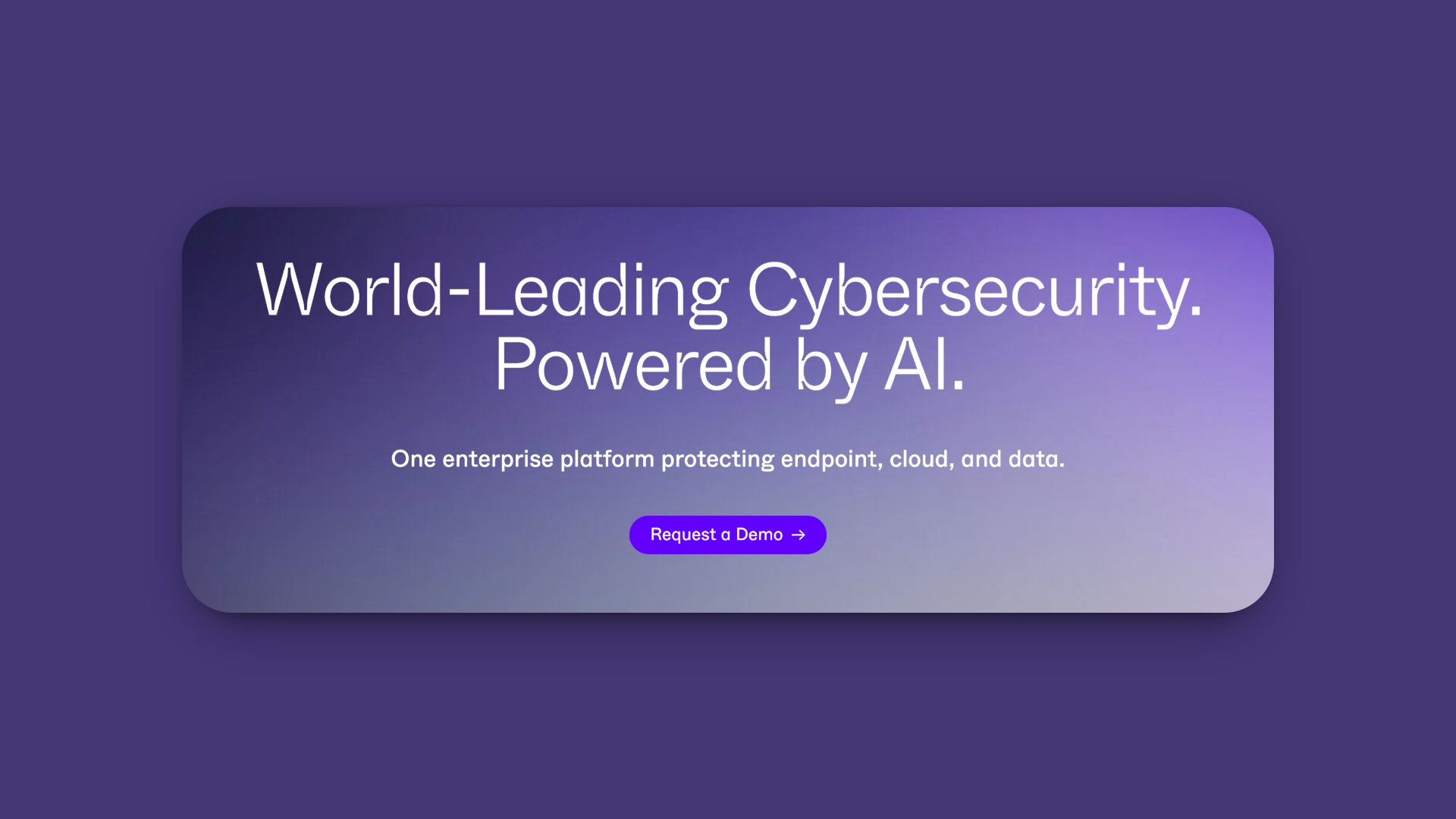 SentinelOne's Homepage