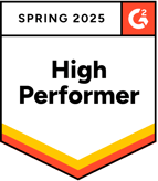 High Performer Highly rated on G2.com