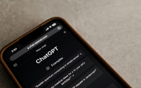 Chat GPT on a phone screen
