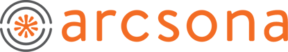 The logo of Arcsona. 