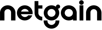 The logo of netgain. 