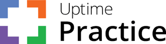 The logo of Uptime Practice. 