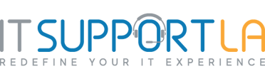 The logo of IT Support LA. 