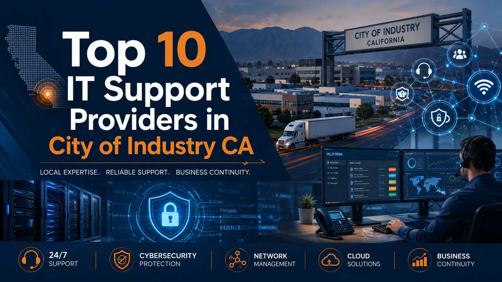 Top 10 IT Support Providers in City of Industry CA