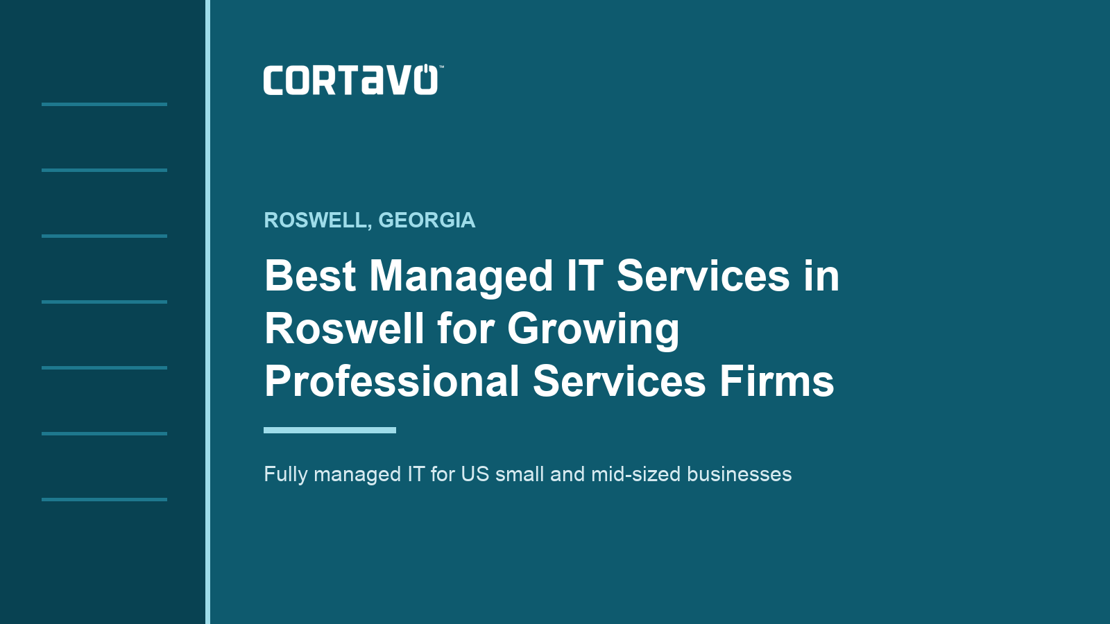 Best Managed IT Services in Roswell for Growing Professional Services Firms