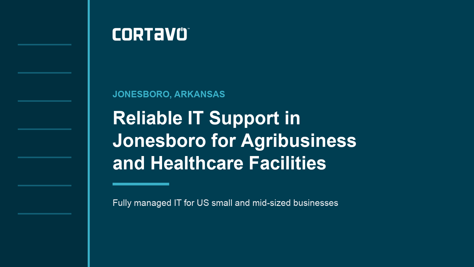 Reliable IT Support in Jonesboro for Agribusiness and Healthcare Facilities