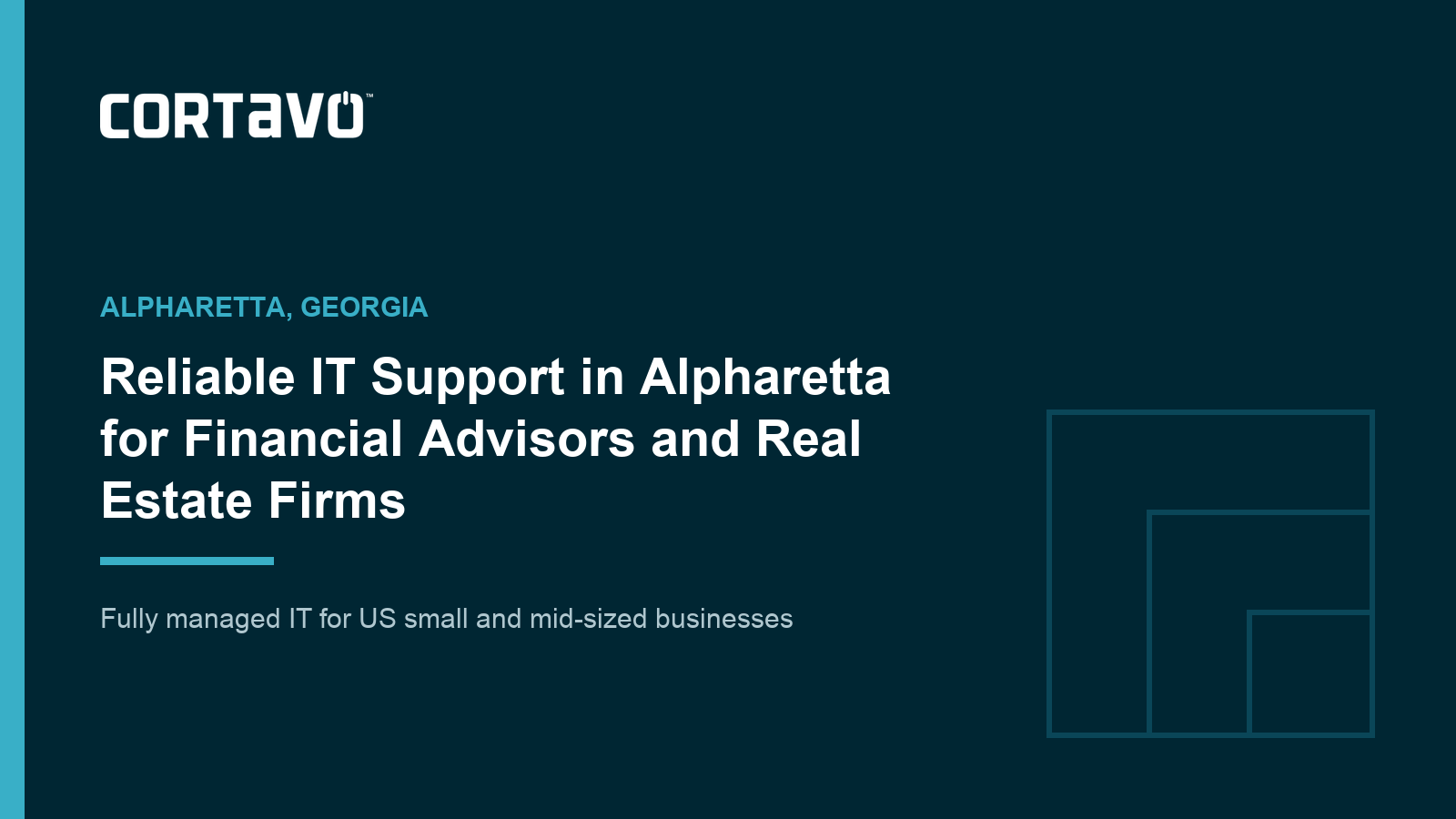 Reliable IT Support in Alpharetta for Financial Advisors and Real Estate Firms