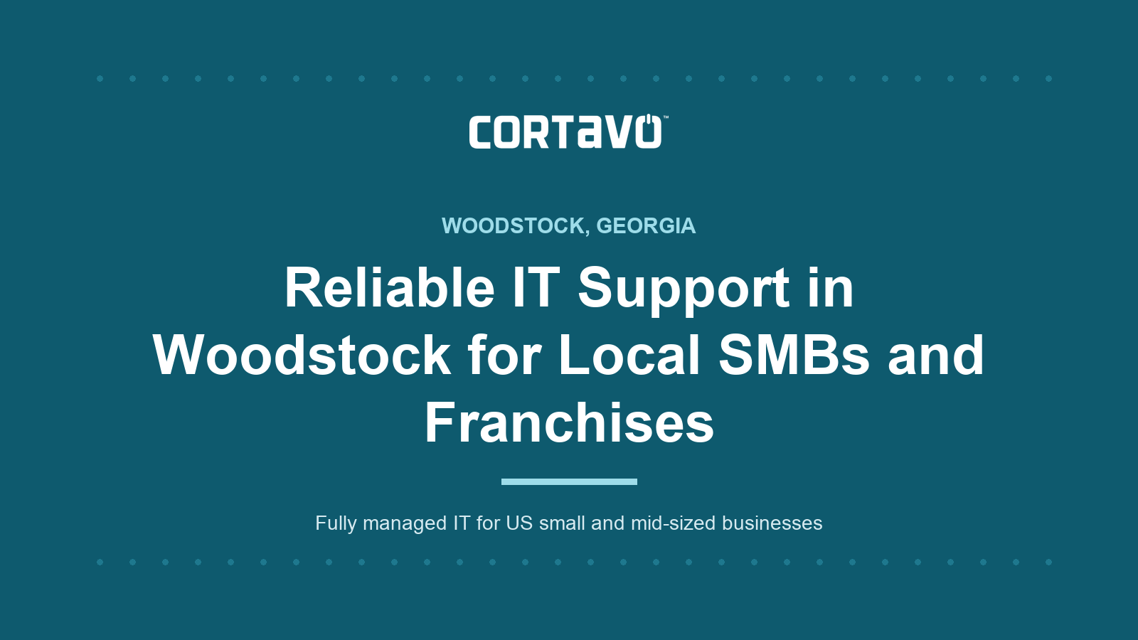 Reliable IT Support in Woodstock for Local SMBs and Franchises