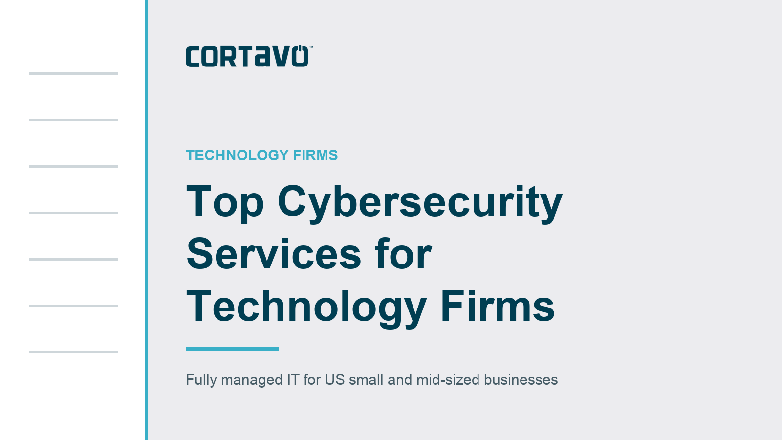 Top Cybersecurity Services for Technology Firms