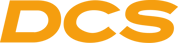 The logo of DCS.