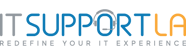 The logo of IT Support LA.